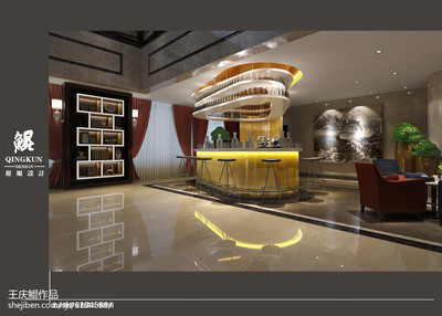 北京私人会所-装修设计效果图-王庆鲲设计师作品-设计本